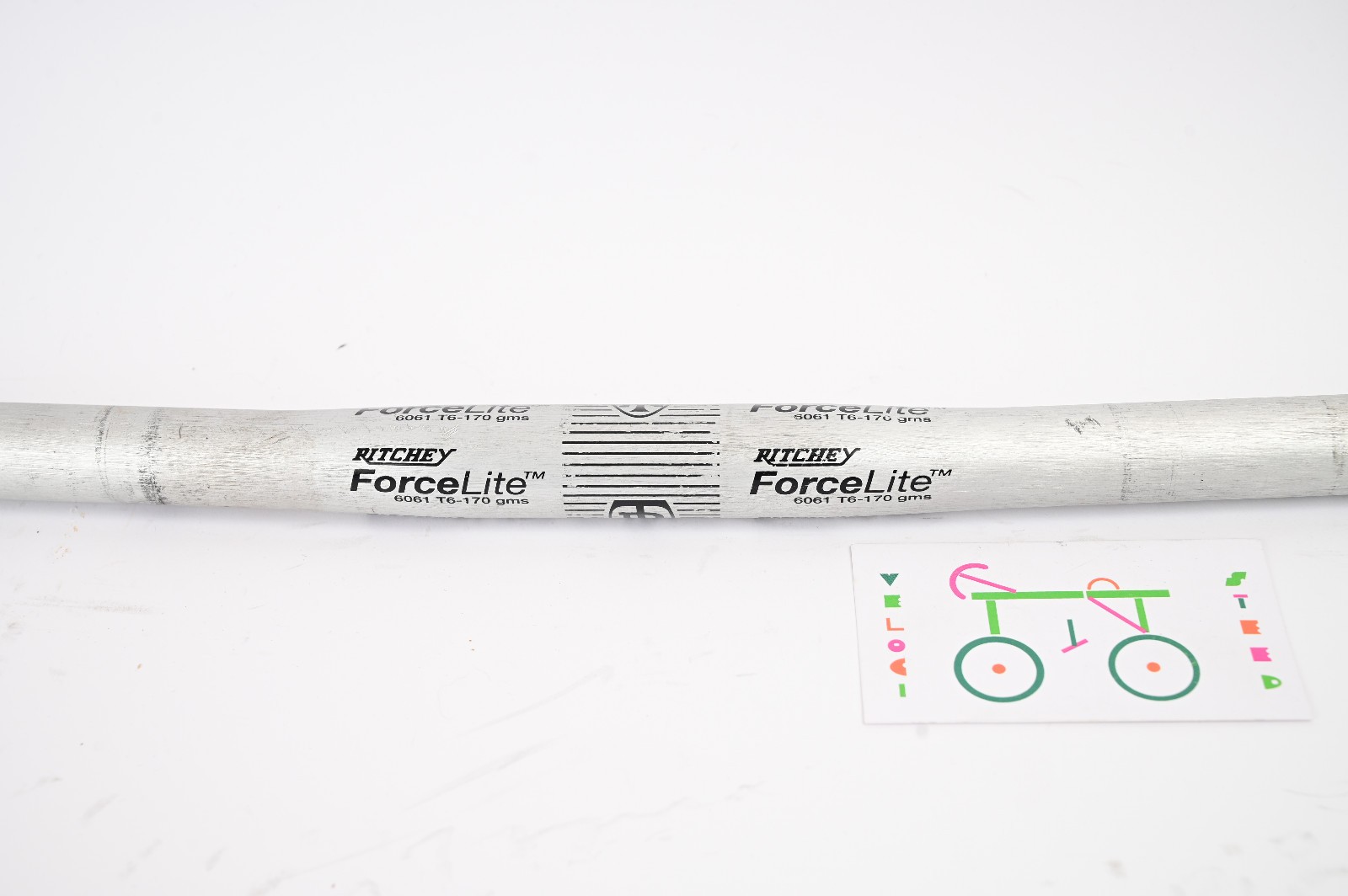 Vintage Ritchey Force Lite Handlebar Alloy Black Flat Bar Aluminum 25.4 x 560mm