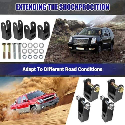 Upgrade 4PCS 2-4″ Front and Rear Shock for Suburban/Tahoe 2000-2006