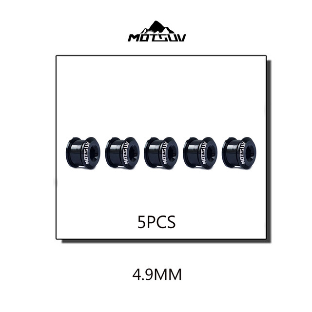 MOTSUV 5Pcs Bicycle Chainring Screw Chainwheel Bolts 7075 T6 Aluminum Alloy CNC