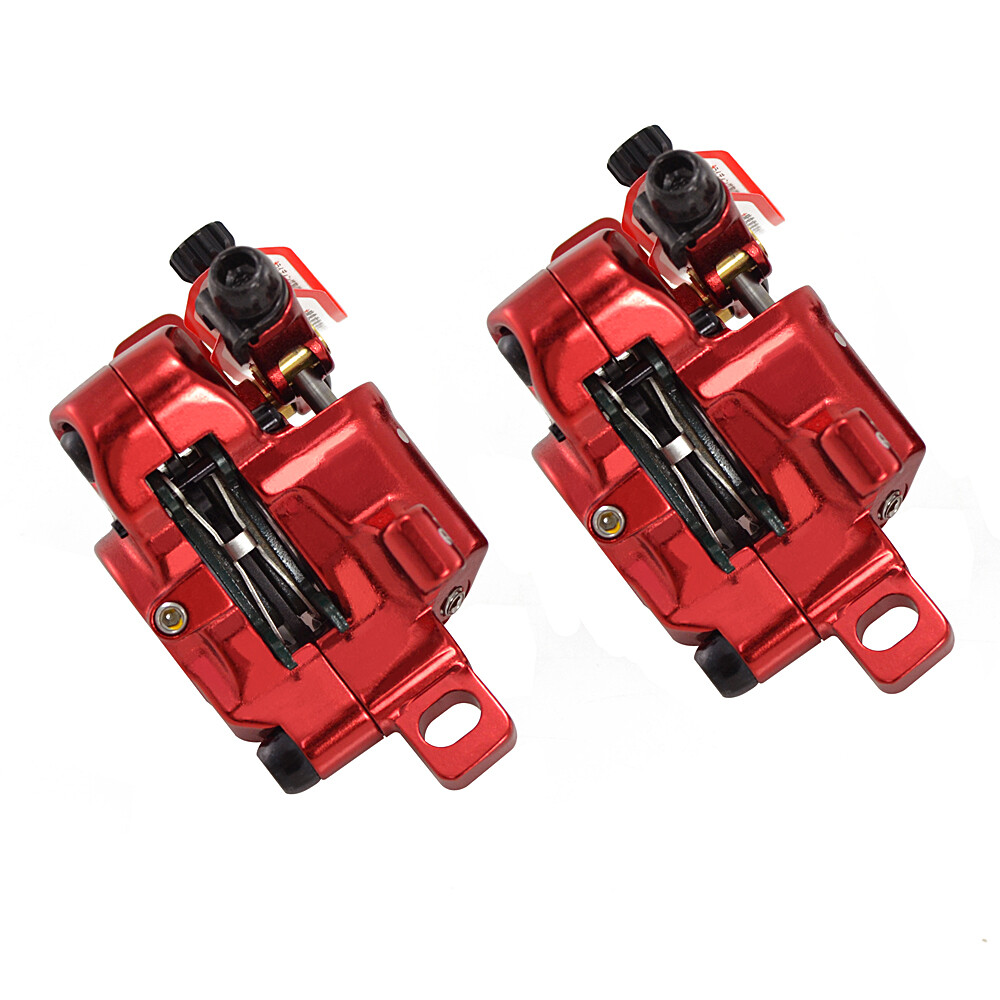 JUIN TECH R1 Hydraulic Road CX Disc Brake set 160mm w/ Rotor (Front+Rear) , Red