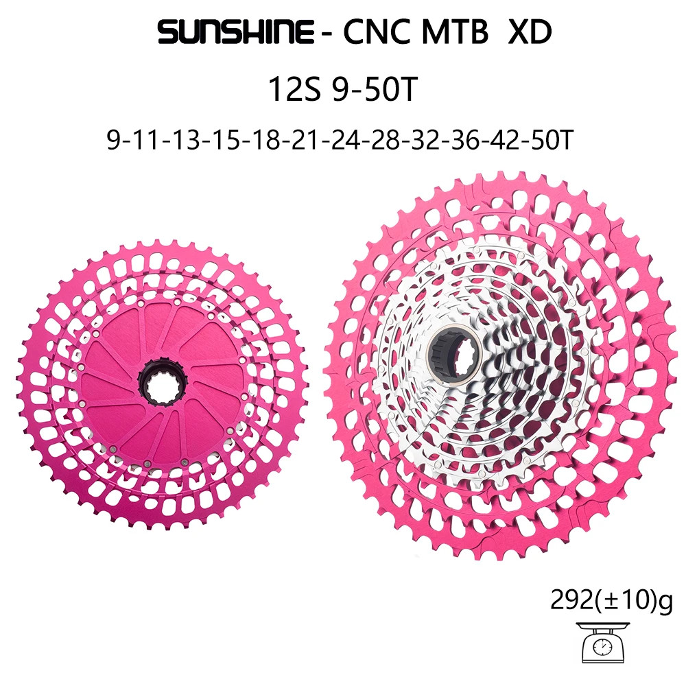 SUNSHINE 12 Speed MTB Bike Ultralight Cassette 9-51T Freewheel for XD freehub