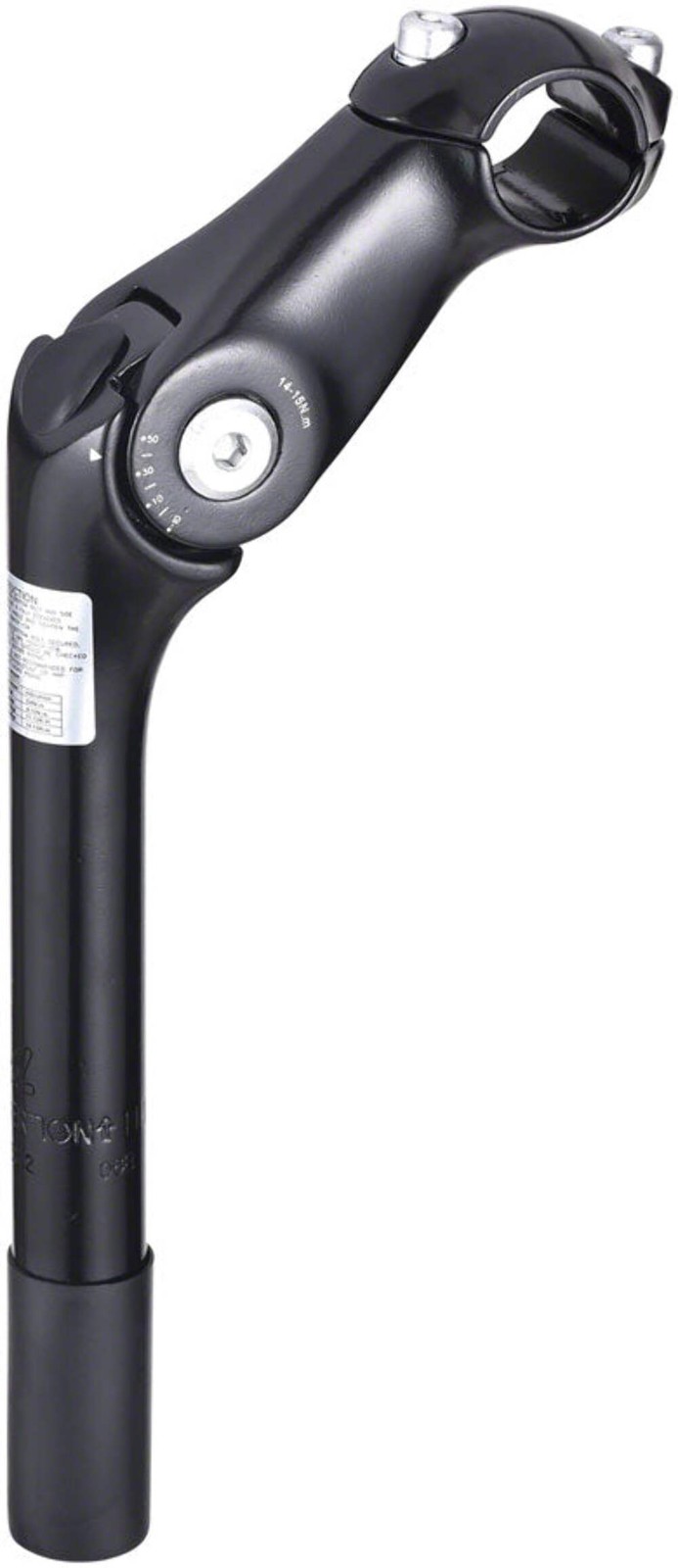 Zoom Quick Comfort Adjustable Stem 100mm Stem 25.4mm Clamp 1 in Steerer Silver