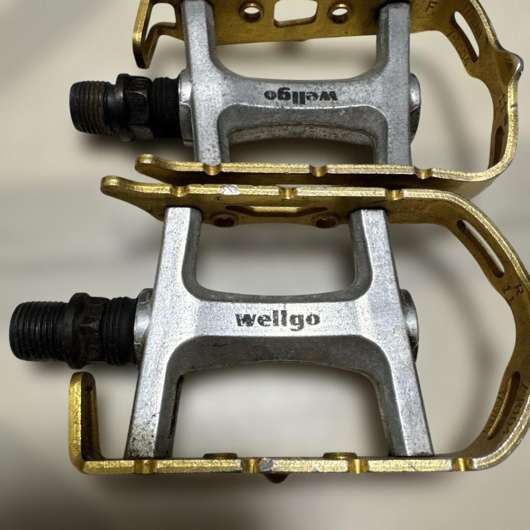 wellgo flat pedal with toe clip