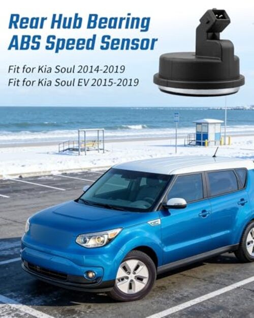 2Pcs 58980-B2050 Rear Hub Bearing ABS Speed Sensor Fit for Kia Soul 2014-2019
