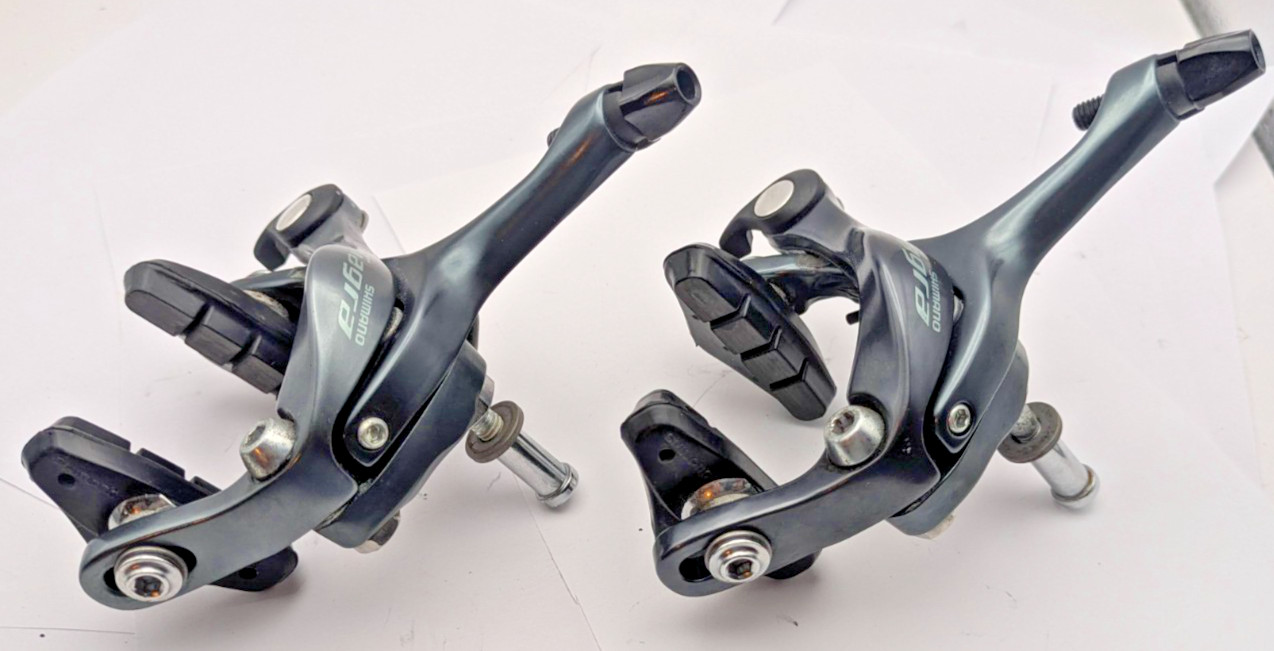 SHIMANO TIAGRA BRAKE SET Front & Rear Calipers Rim Brakes GRAY BR-4700 RECESSED