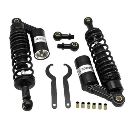 Pair 320mm motorcycle shocks Universal Motorcycle Rear Air Shock Absorbers BLACK