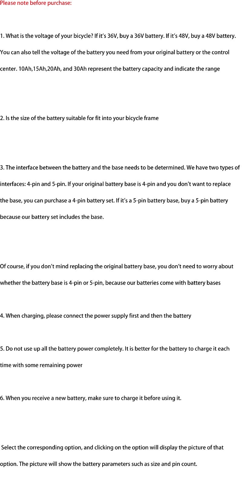 36V 48V 52V 10/15/20AH Lithium Ebike Battery 4Pin&BMS For 0W-2000W Electric Bike