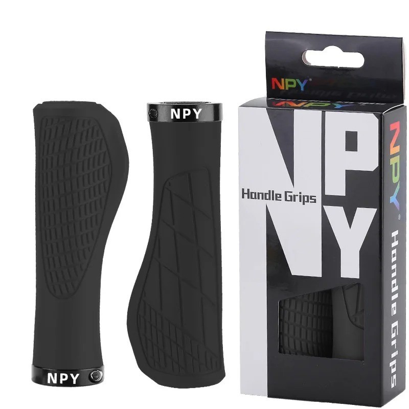 Bicycle Handlebar Grip Lock On Mountain Bike Grip Soft Rubber MTB Cuffs 22.2mm