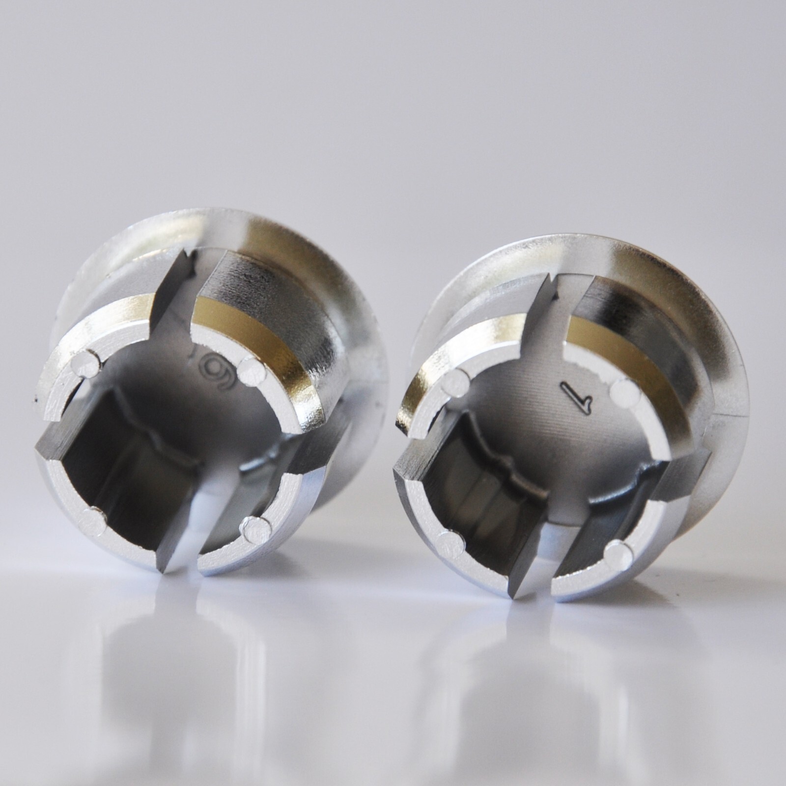 Ciclolinea Colnago Bicycle Handlebar Chrome Plastic Bar Plugs, Caps