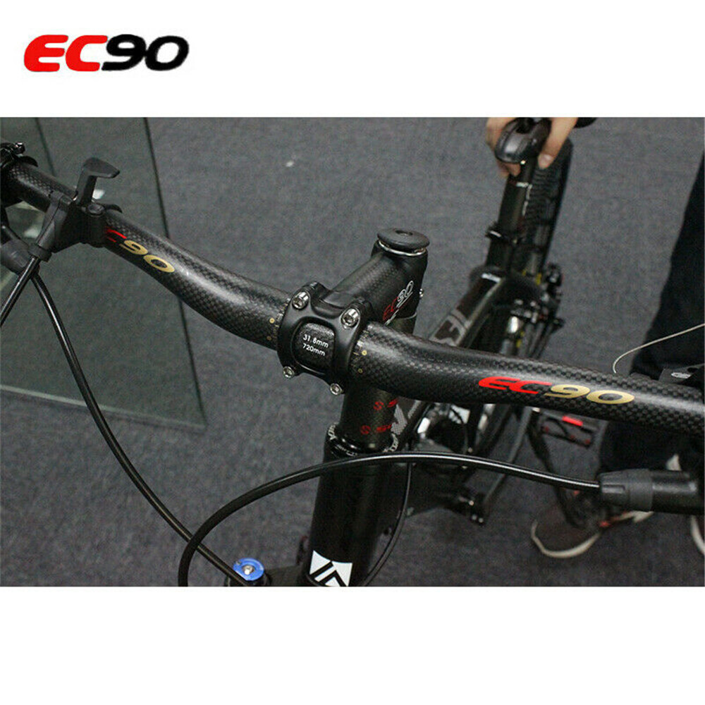 EC90 3K Full Carbon Fiber Mountain Bike Handlebar Flat/Riser Bar 31.8*600-760mm