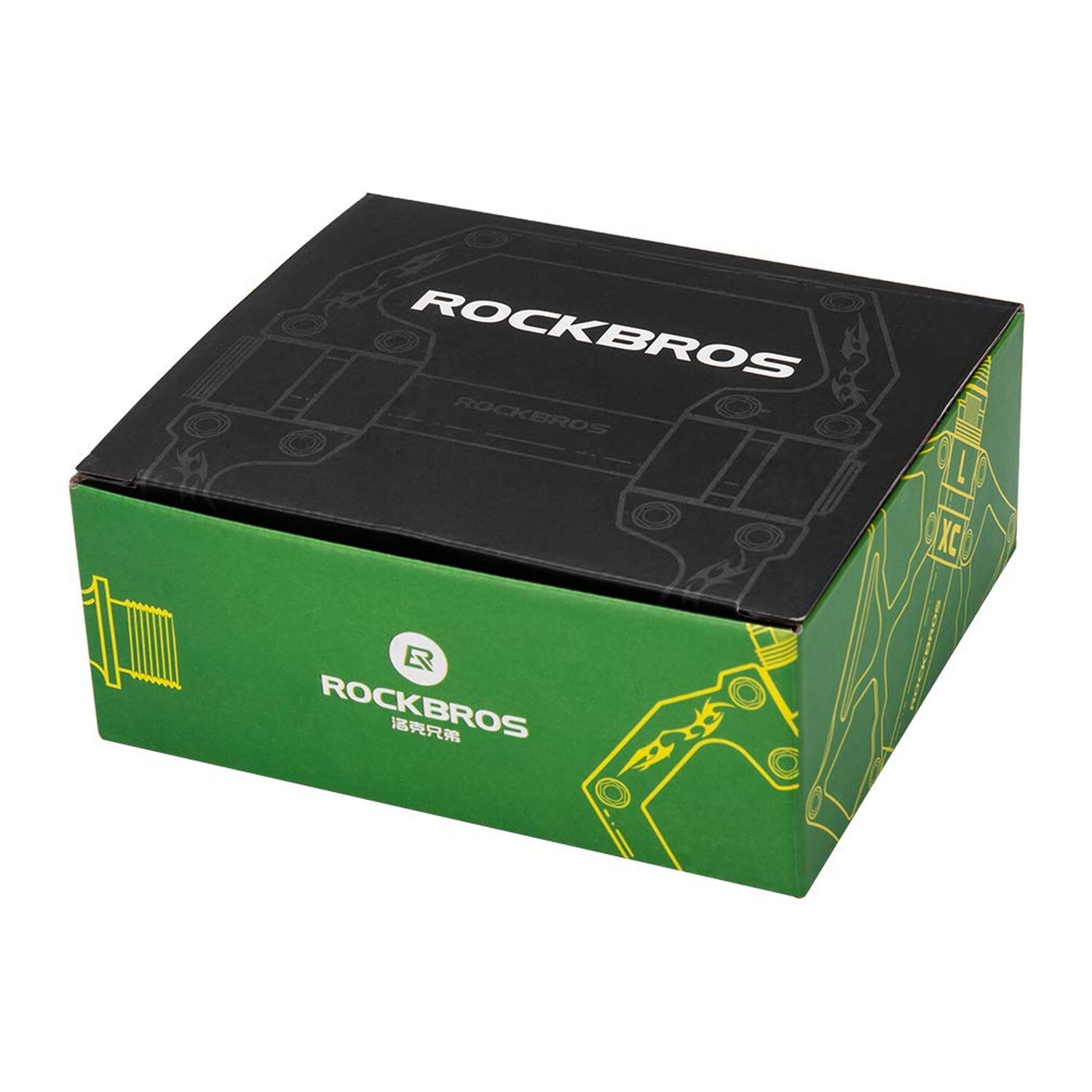 Rock BROS Mountain Bike Pedals Nylon Composite Bearing 9/16″ MTB Bicycle Peda…