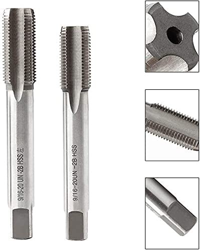 Bike Pedal thread repair kit, Right Hand and Left Hand Thread Tap Set, 9/16 x…
