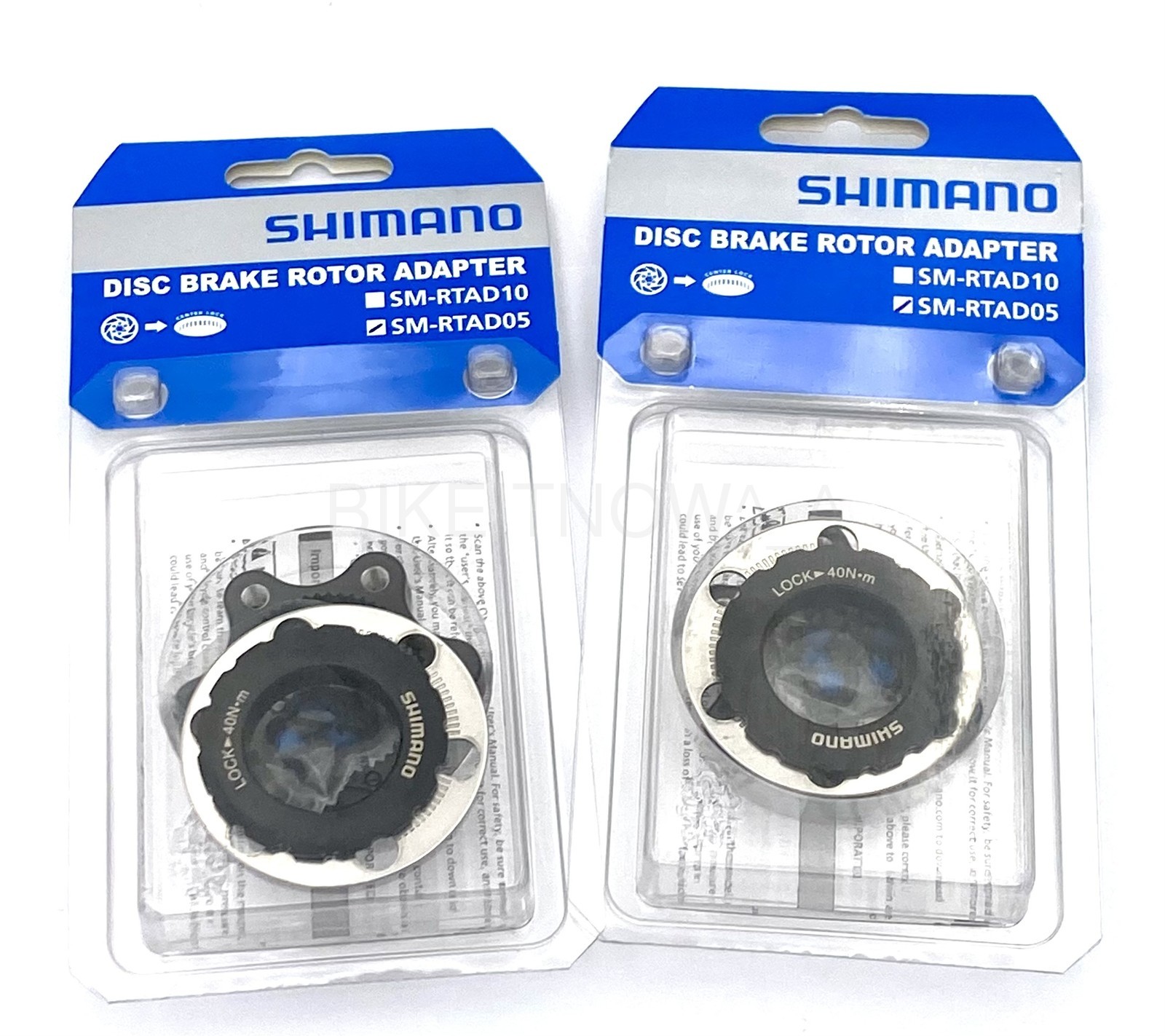 2 Wheel Shimano SM-RTAD05 Center Lock to 6 Bolt Disc Rotor Adapter NIB