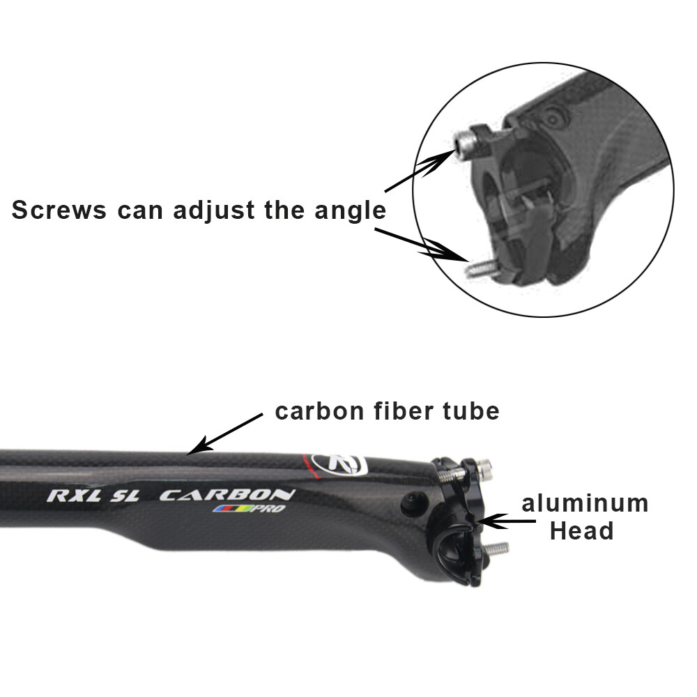Carbon Road Bike Seatpost 27.2/30.8/31.6mm Offset 25mm MTB Seat For Saddle