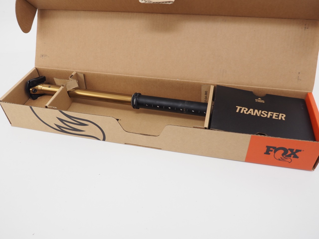 Fox Factory Transfer 2025 31.6mm 240mm Dropper Seatpost Internal Black/Gold