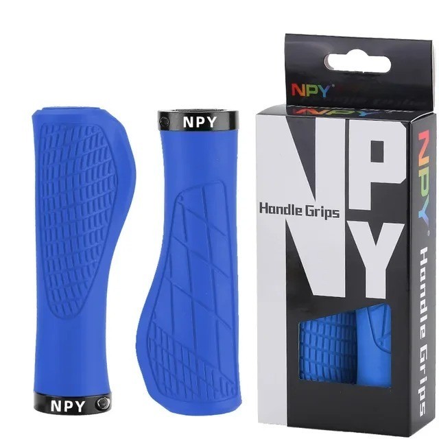 Bicycle Handlebar Grips Rubber MTB Grips Lock-on Grip Shockproof Anti-slip Mount