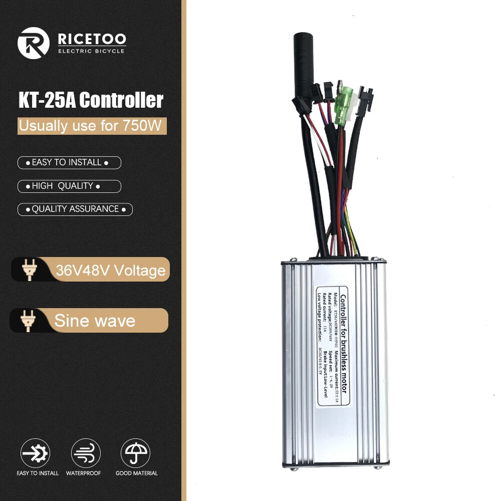 250W-3000W E-bike Controller 15A-50A Sinewave SquareWave Controller Motor