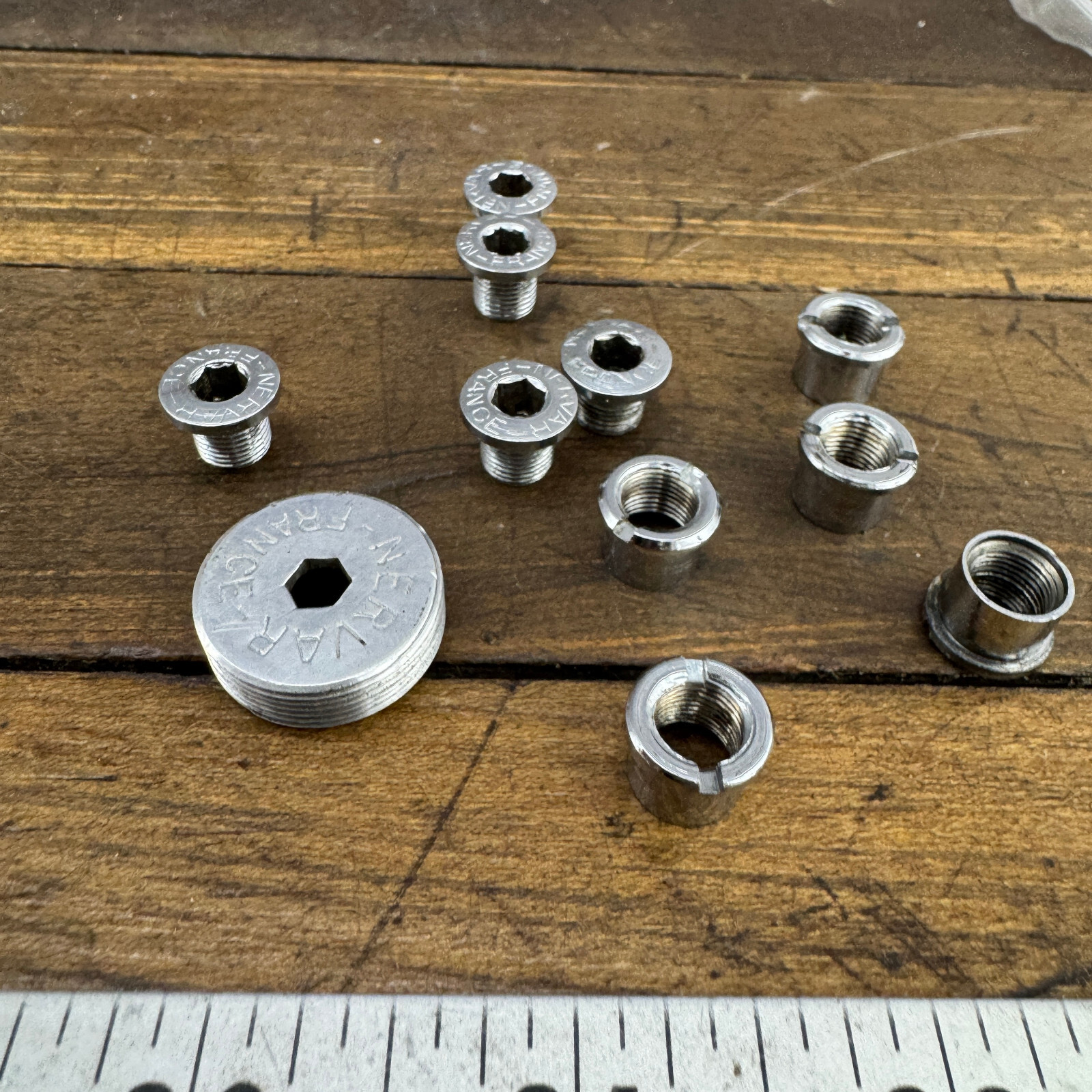 Vintage Nervar Dust Cap Single Crank Arm Chainring Bolt 1970s 1980s France