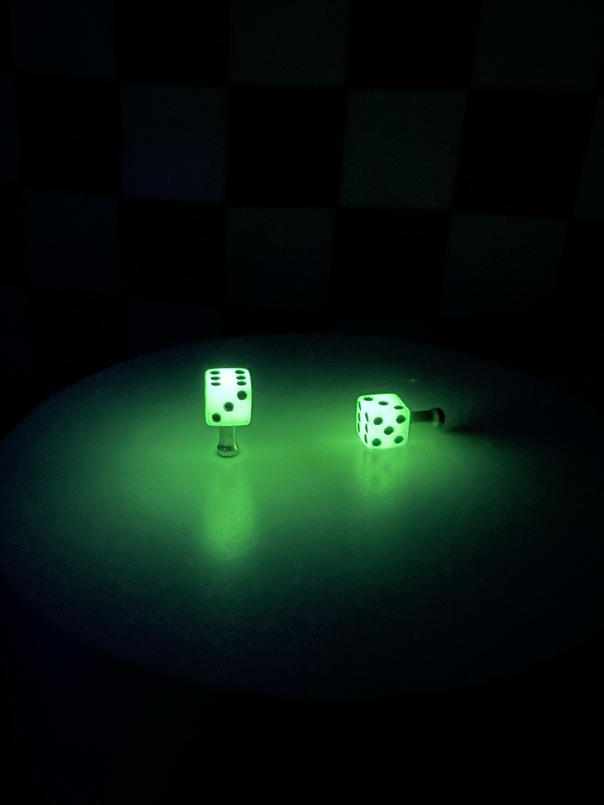 Resin Dice Brake Cable Ends Glow In The Dark For BMX & Other Bikes (F110)
