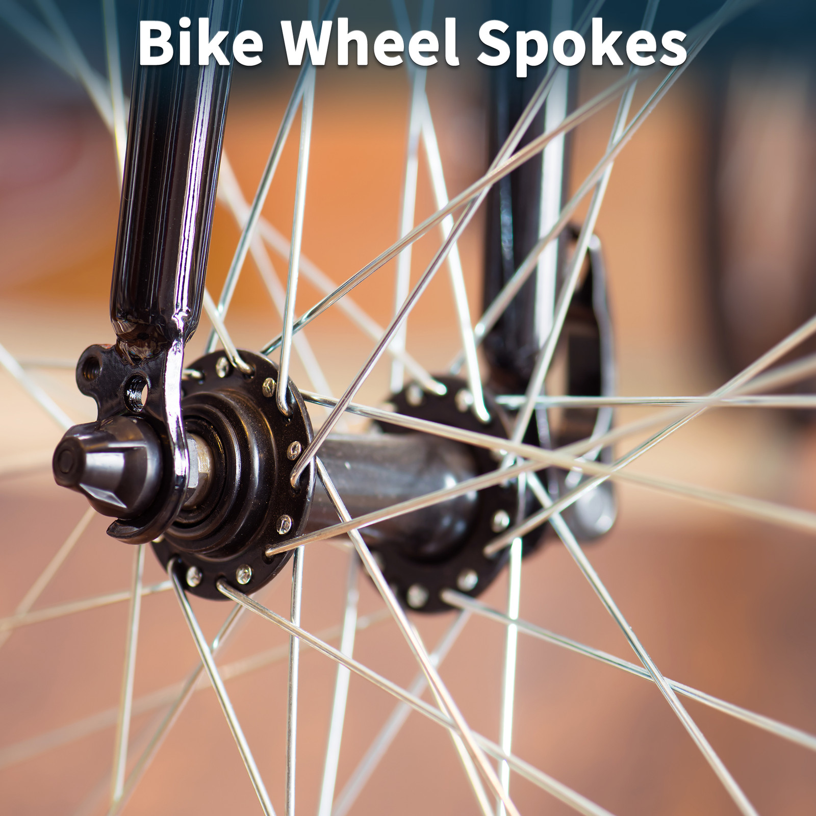 1 Set 13G 257mm Length Bicycle Spokes Nipple 45 Steel Galvanized Universal