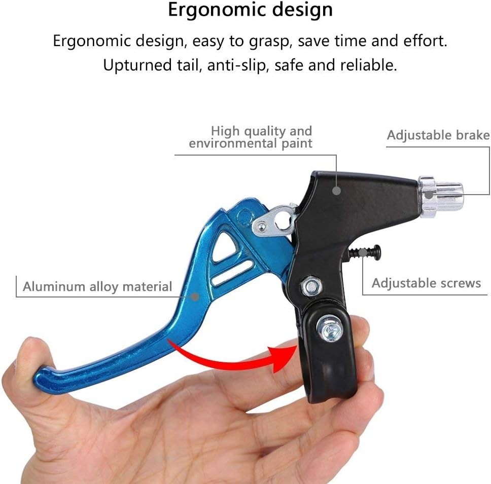 1 Pair Bicycle Brake Lever, V-Brake Handlebar Aluminium Alloy Bike Brake Hand…