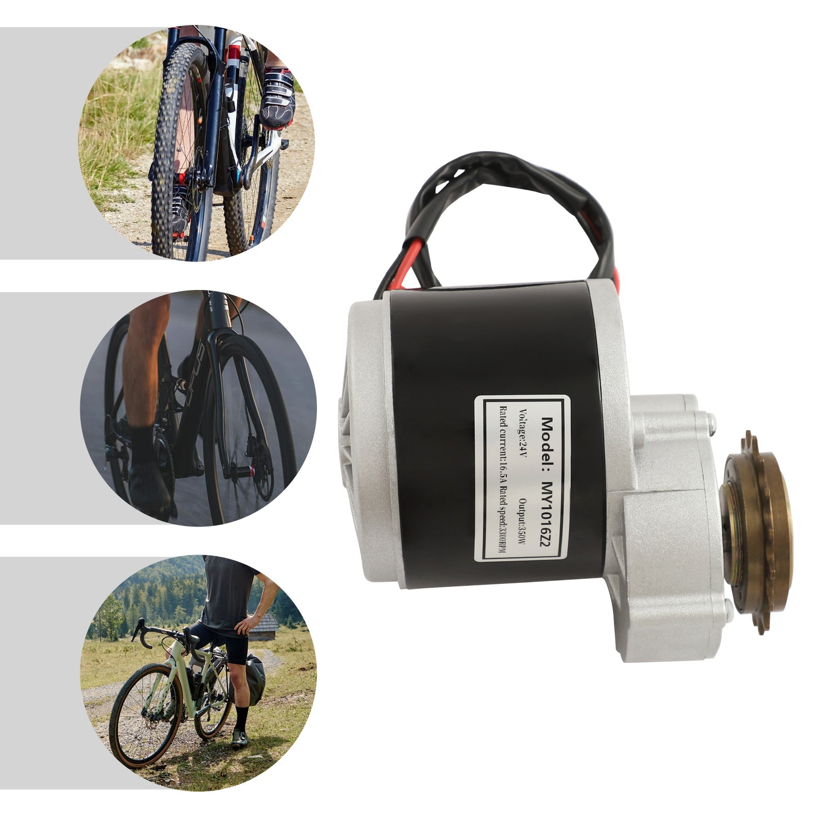 Electric Conversion Kit, E-Bike Modification Kit with LED Display, 24V 350W