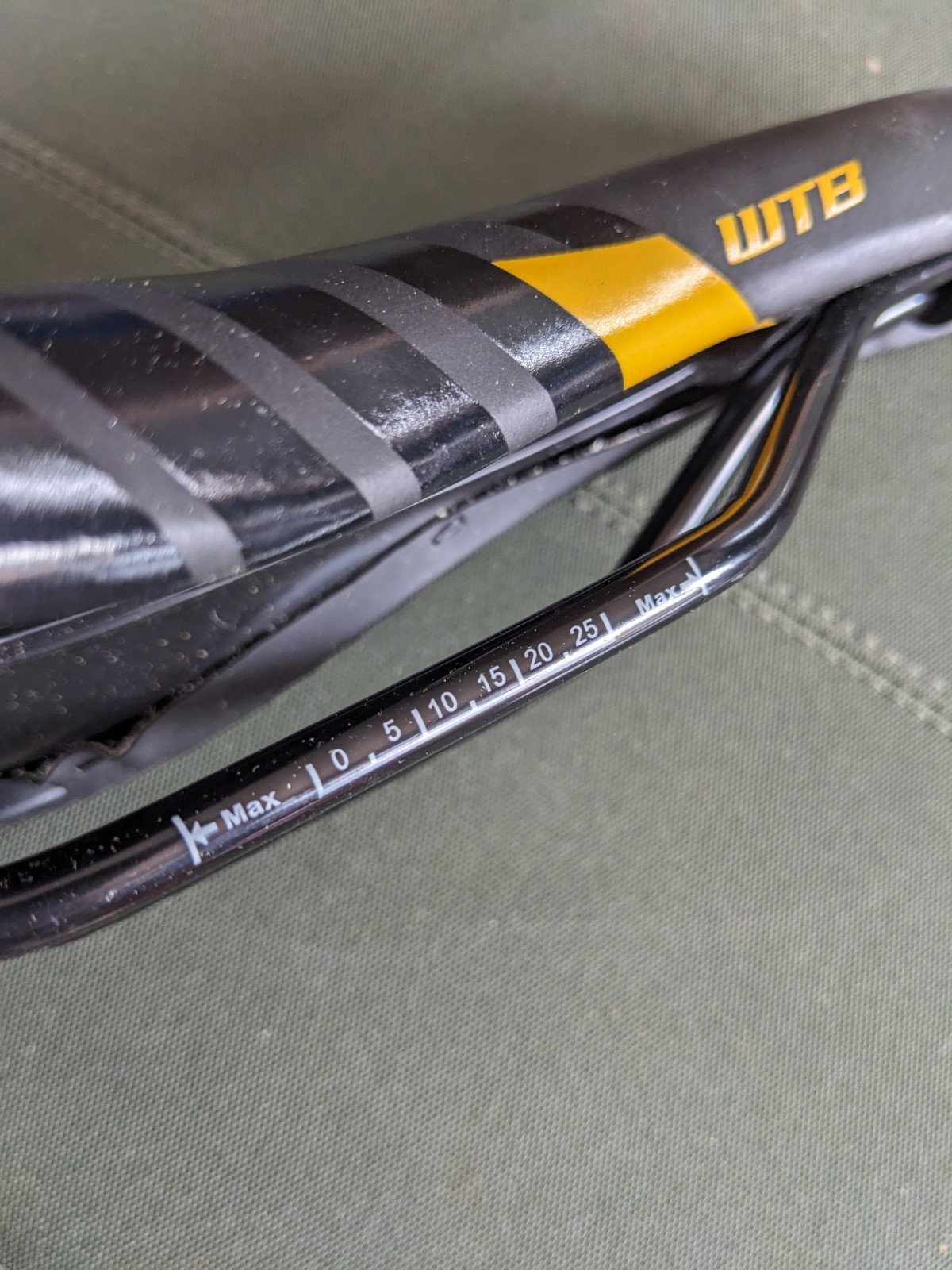 WTB Volt Kona Cycling Saddle Seat Black Yellow 270mm