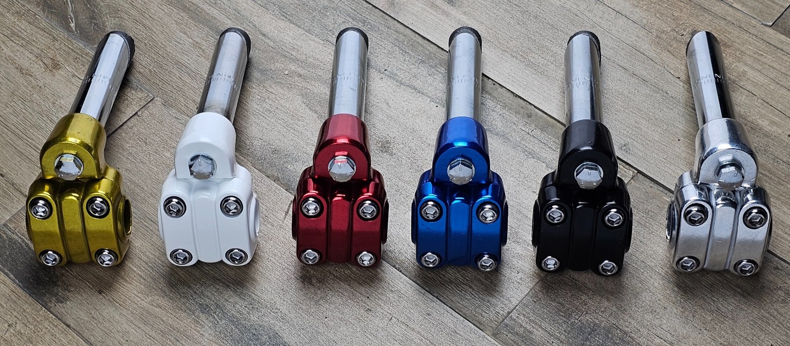 ALLOY 13/16″ 21.1MM OS BMX BIKE 4BOLT QUILL STEM VINTAGE SCHWINN CRUSIER BICYCLE