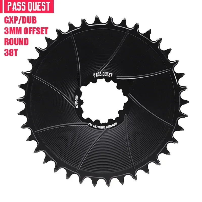3mm Offest Narrow Wide Chainring for Direct Mount Crank Gravel Bike Chain 36-54T