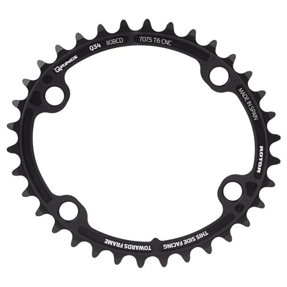ROTOR 110×4 Oval Aero Chainrings for Shimano