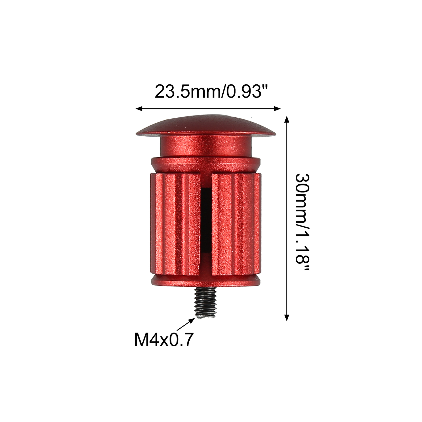 1 Pair Aluminum Alloy 17.5-22mm Handlebar End Plugs for Road Mountain Bicycle