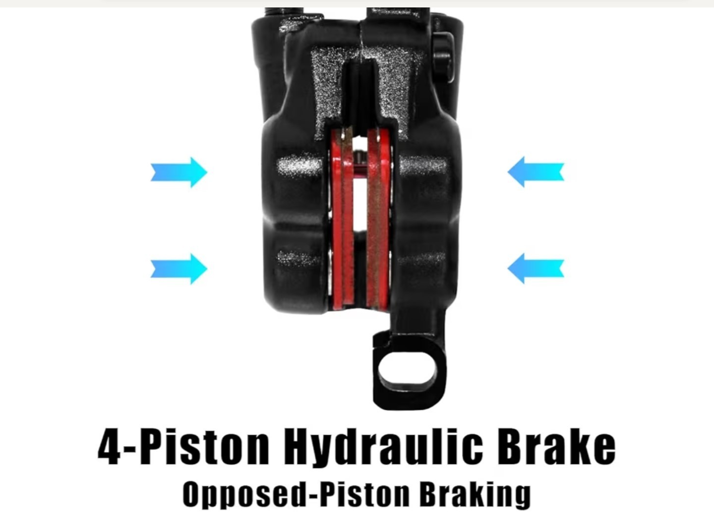 ZTZ eBIKE HYDRAULIC BRAKE SET IN AN OPEN BOX