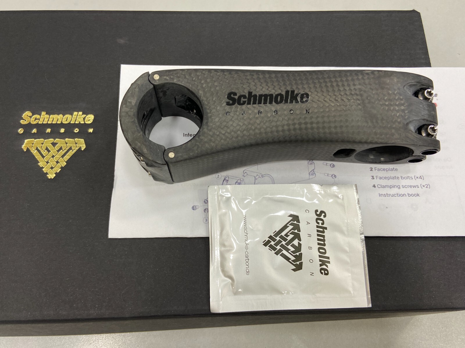 Schmolke TLO 6Degree 31.8 x 120mm Carbon Stem (Black Edition)- Internal Routing