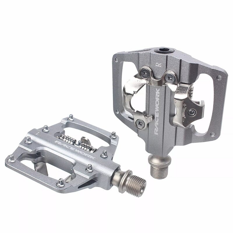 Racework Mtb Bike Pedals Self-Locking Spd Cleats Bearing Bicycle Clipless Pedals