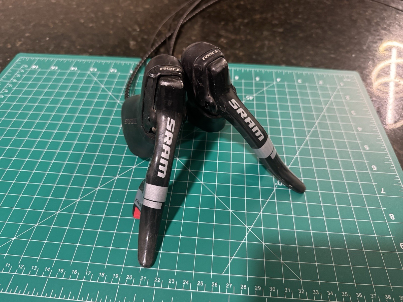 SRAM Red 10 speed Double Double Tap 2 x10 Carbon Integrated Shifter Levers