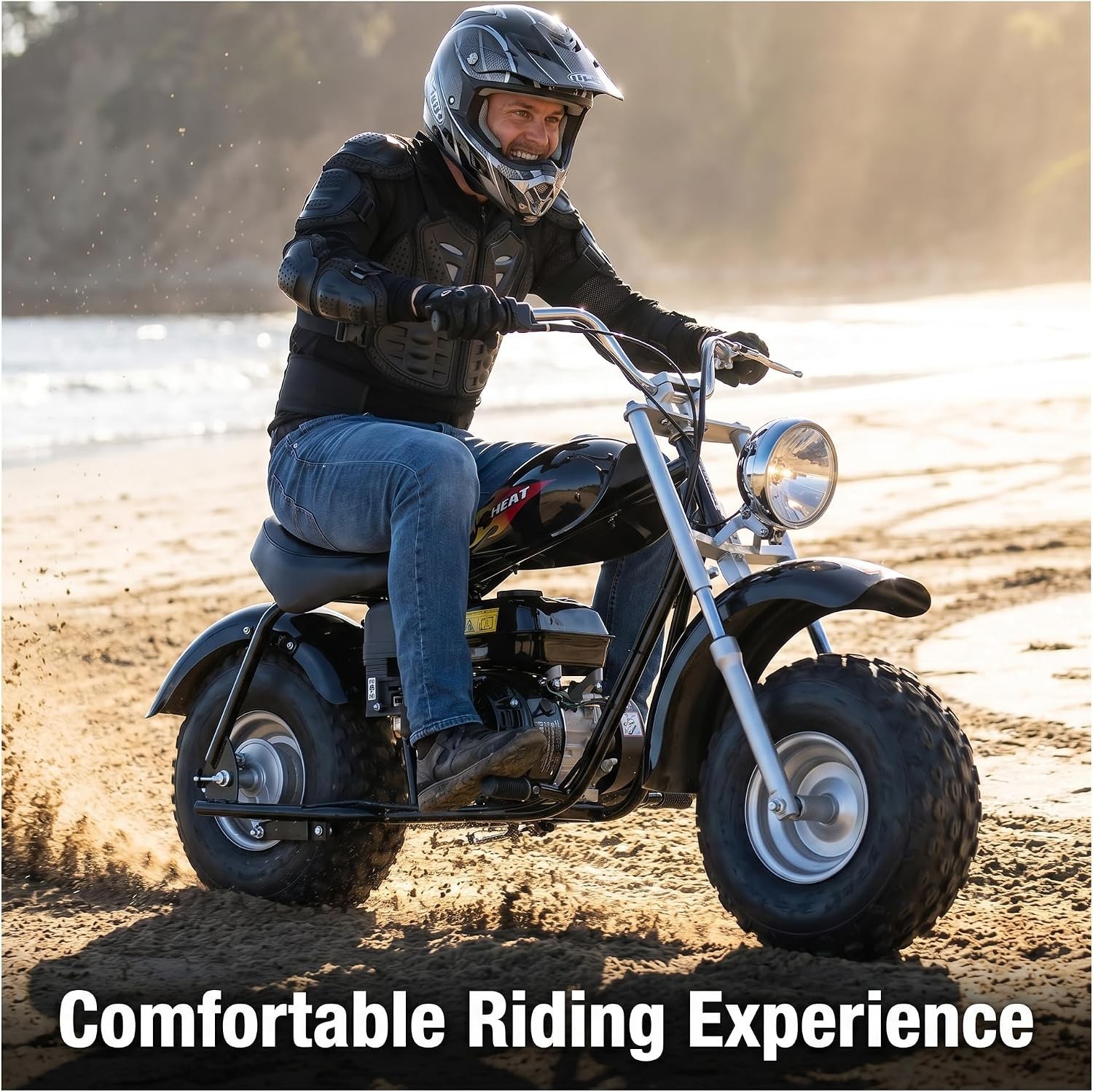 Durable 15 Inches Black Seat for Baja Warrior WR65 & Mini Bikes – Ride Smoothly