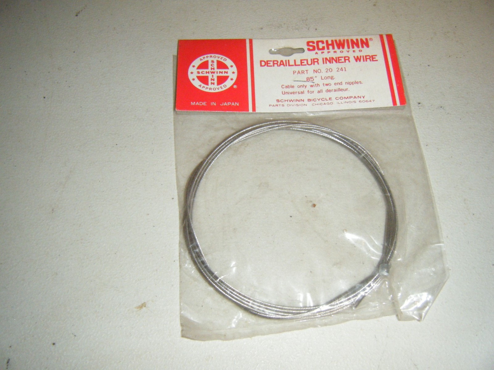 SCHWINN DERAILLEUR CABLE #2166 Part 20-241