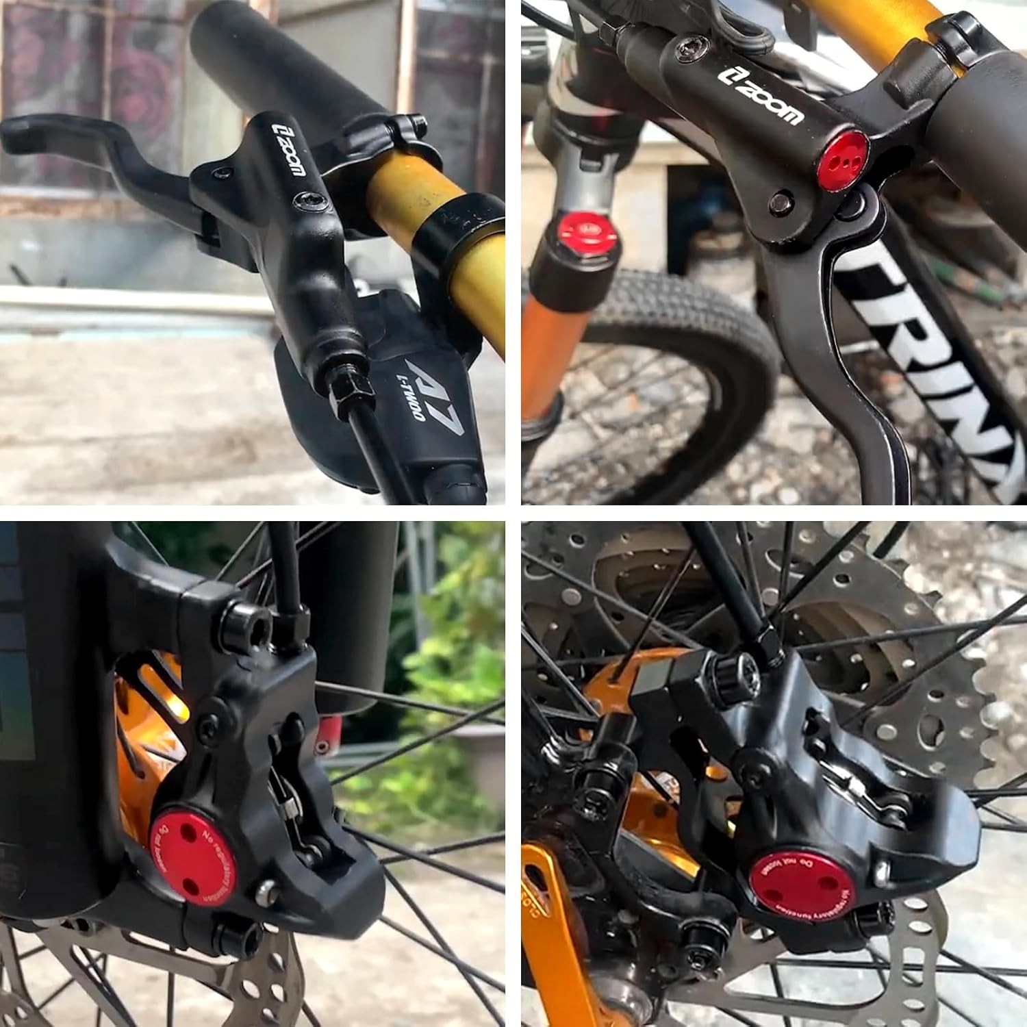 Z00M HB875E Ebike Hydraulic Disc Brake Set, Electric Power-Off Hydraulic Brake S