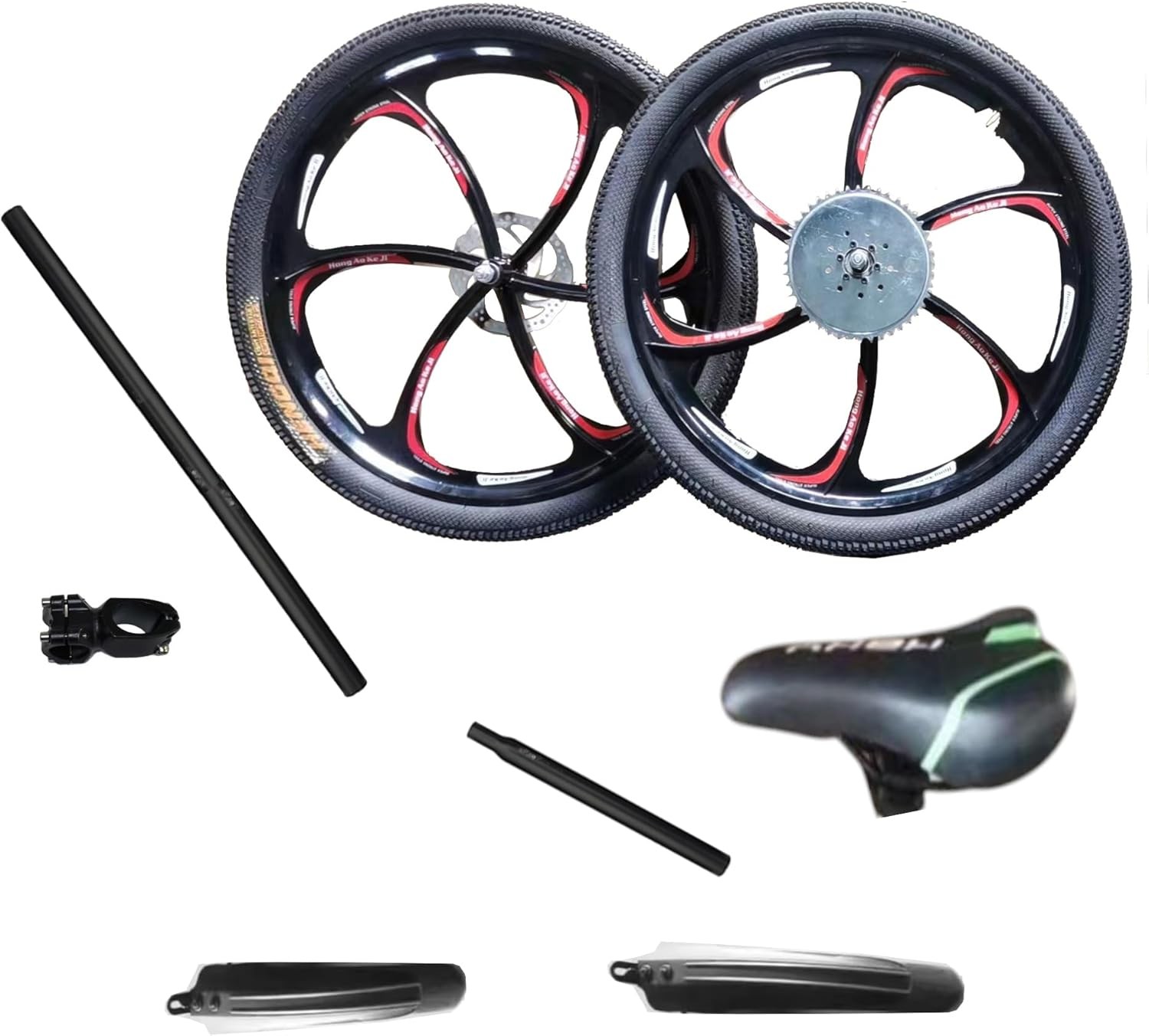 Fuel Tank Frame Integrated 26″ Bicycle with 0.6 Gallon 2.7L Gas Frame Motor Bike