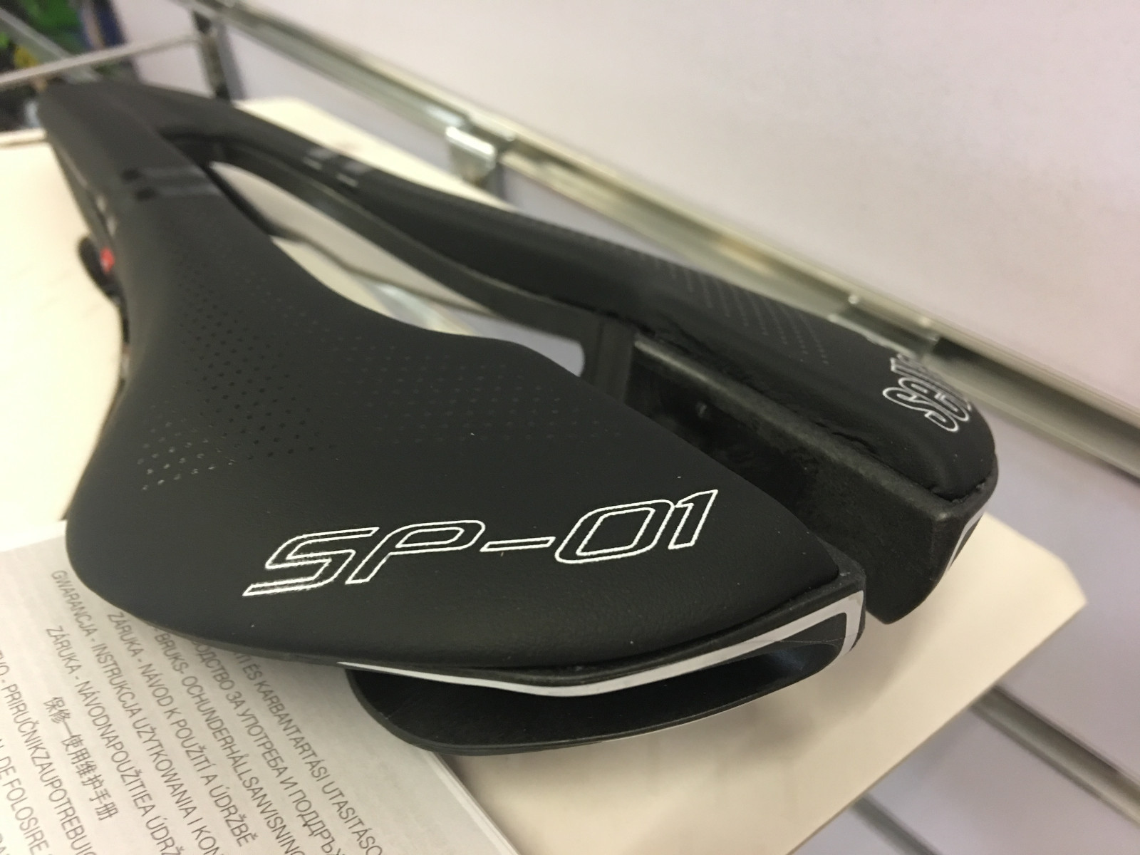 Selle Italia SP-01 Superflow S3 130x288mm TI316 Tube Rail Saddle (Black)