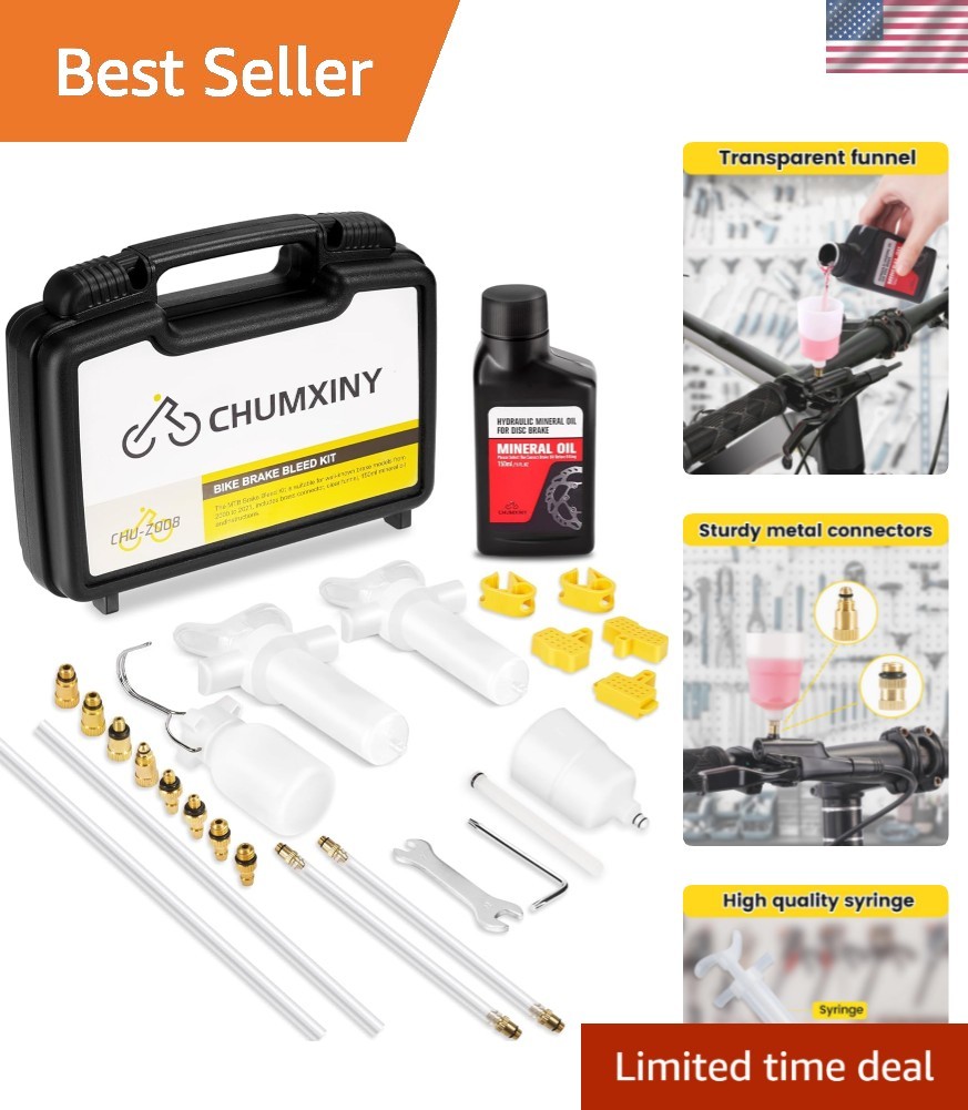 Brake Bleed Kit for Shimano, TEKTRO, TRP Hydraulic Disc Brakes. Bicycle Hydra…