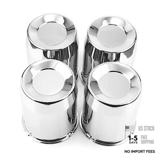 4PCS 5.15″ 130mm Push Through Center 5.15″ Center Hole, 6.46″ Height Chrome