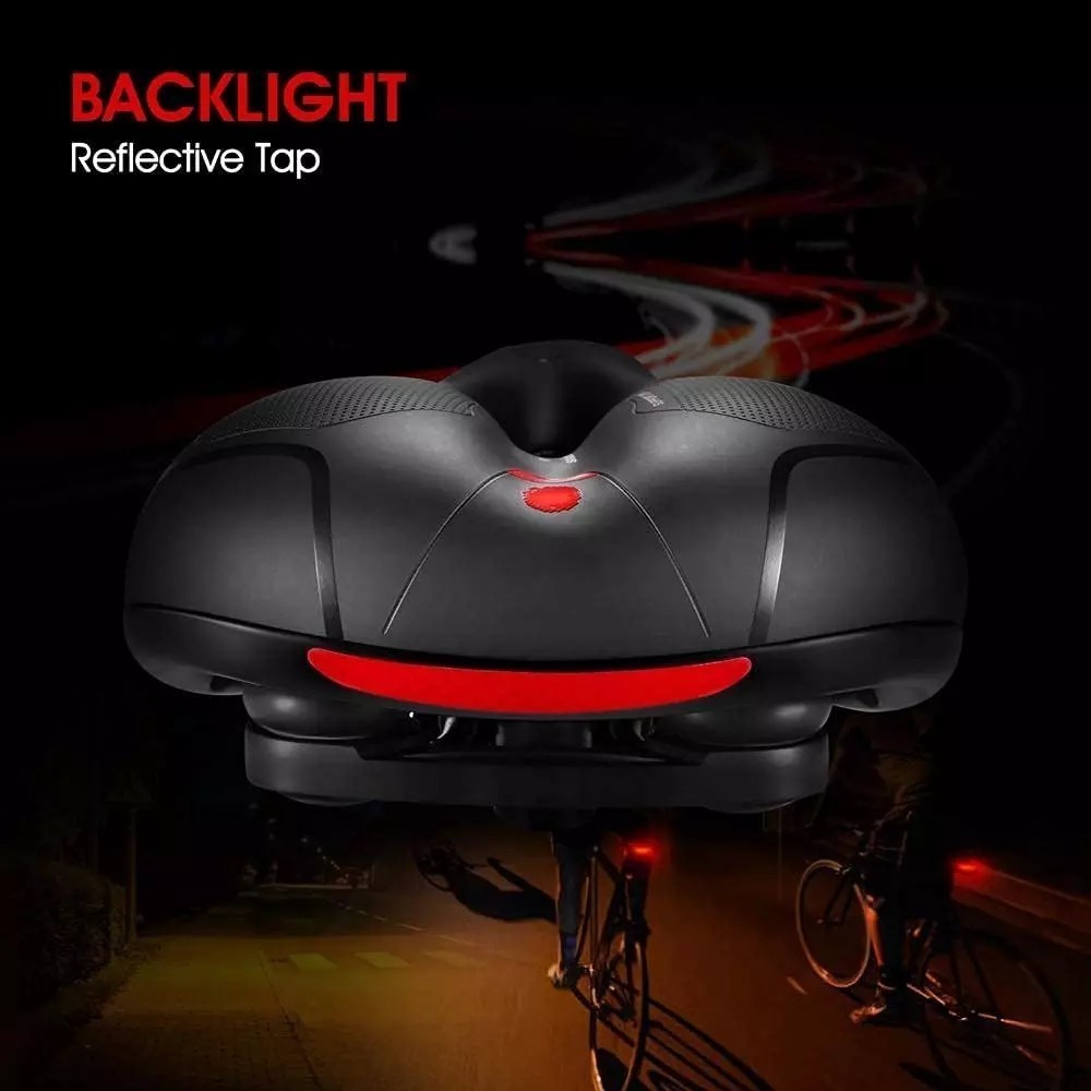 Extra Wide Big Bum Bike Bicycle Saddle Seat Gel Cushion Sporty Soft Comfort Pad