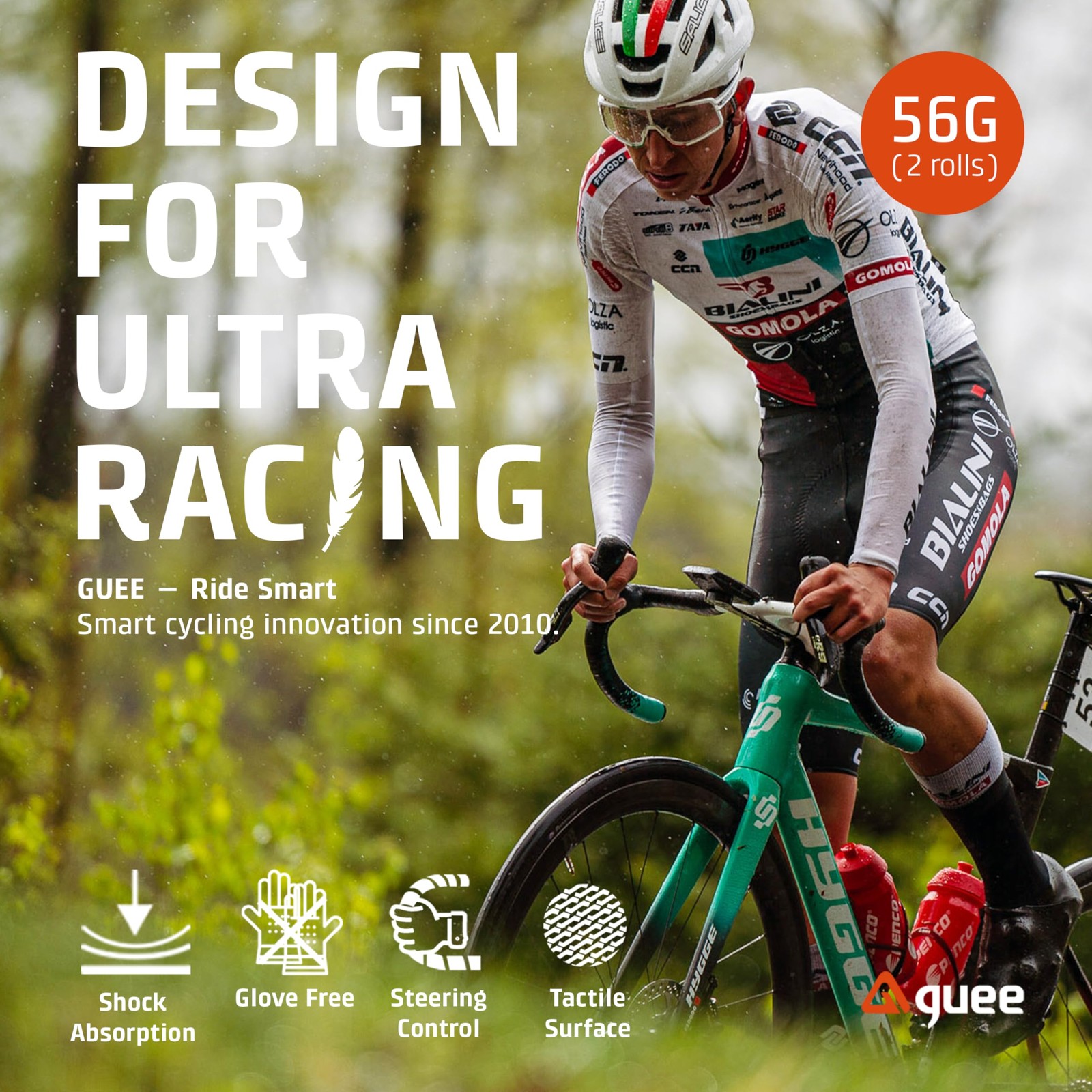 SL One Road Bike Handlebar Tape Premium PU Leather Microtex Structure with Sh…