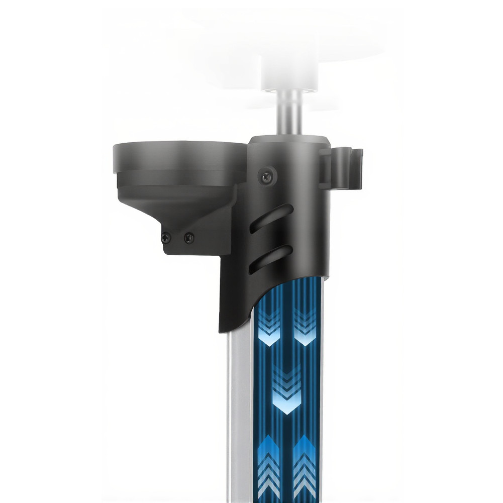 Vertical Mount Bicycle Pump with Extended 180 Degree Rotating Hose 160 PSI