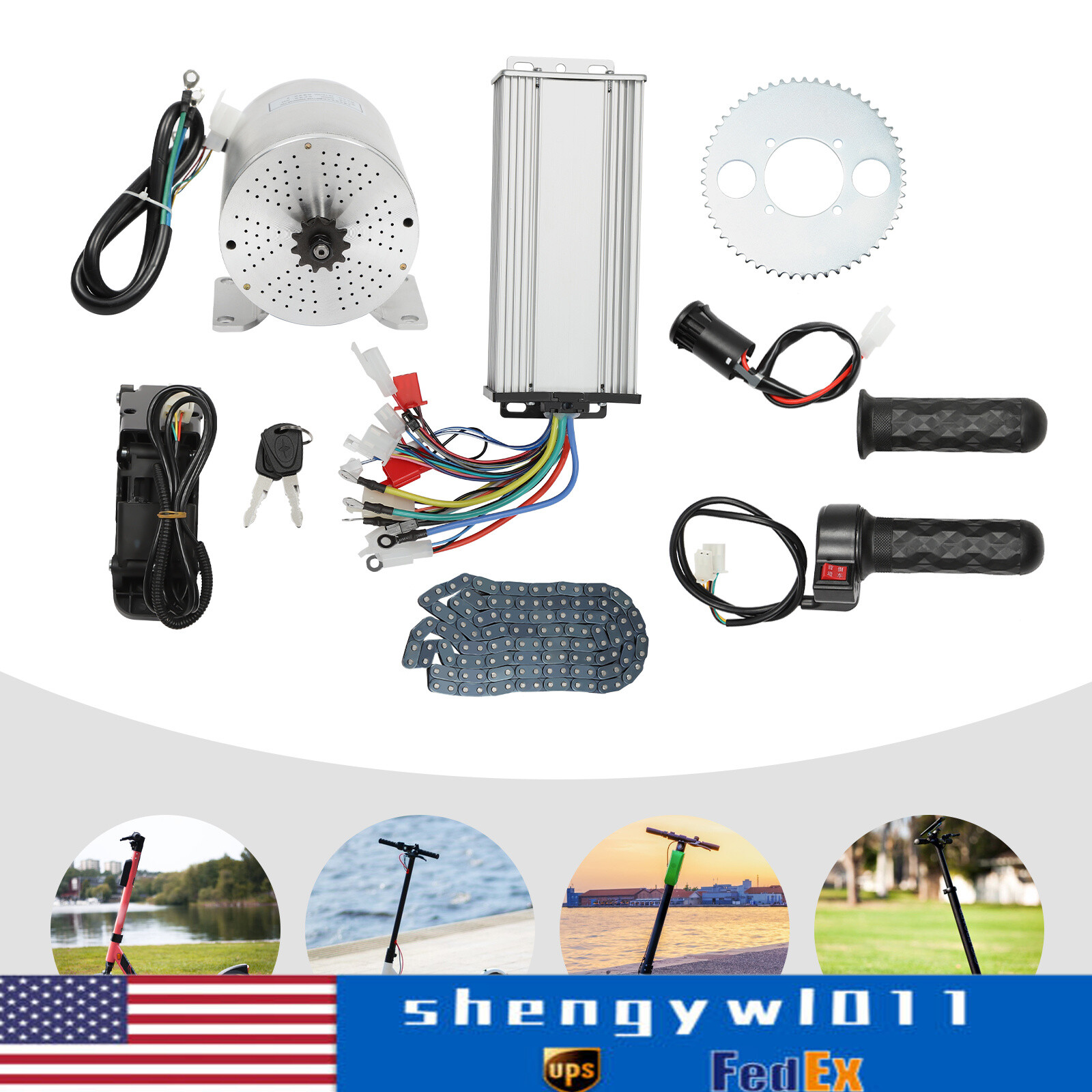 MX650 Brushless Motor Kit For Electric Bicycle E Bike Dirt Bike Razor 72V 3000W