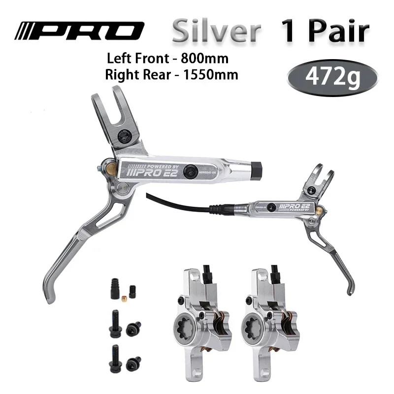 800/1550mm Bike Hydraulic Disc Brake 2 Piston Oil Pressure MTB DH AM Ebike Brake