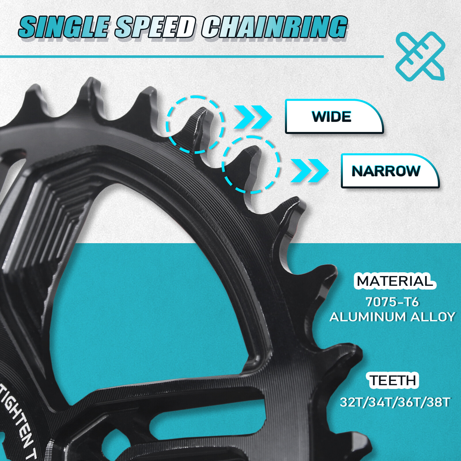BUCKLOS DH MTB Bike 170mm Crankest Arm Chainring 32/34/36/38T DUB 29mm BB68/73mm