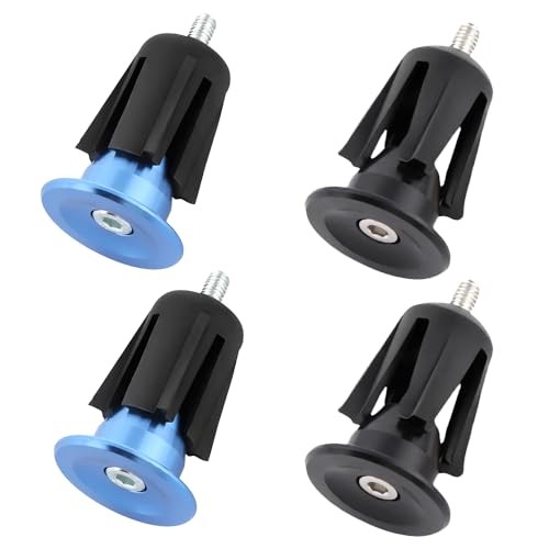 2 Pair Bike Handlebar Bar End Plugs, Aluminum Alloy Expanding Adjustable Caps