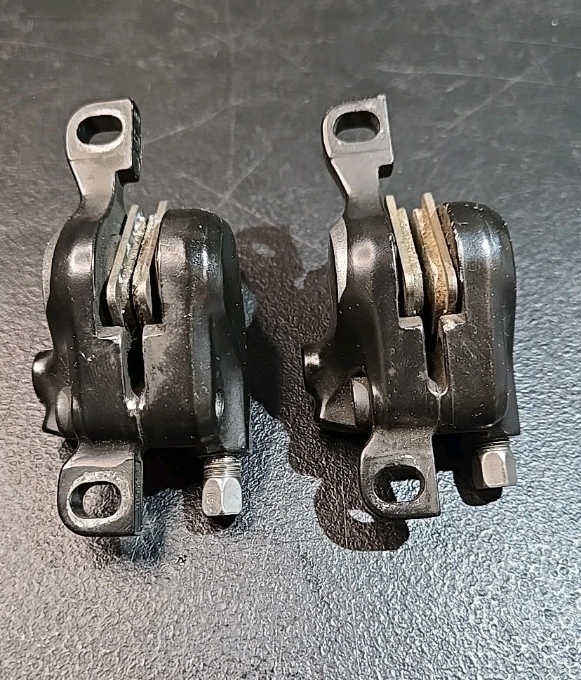 Set Shimano BR-M315 Hydraulic Disc Brake Caliper Black Bicycle Brakes Hydro Mtb